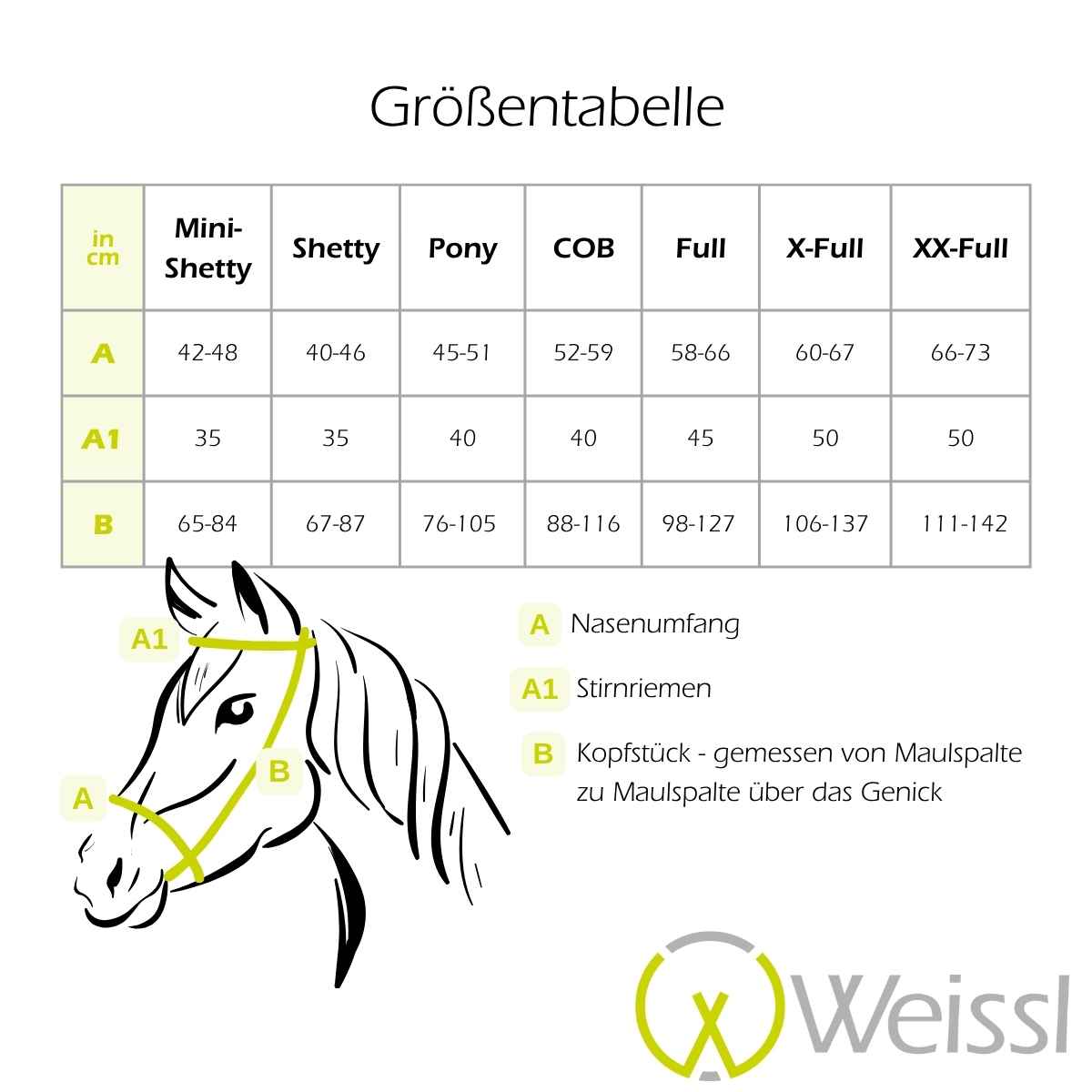 WEISSL Fahrzaum Classic mit Scheuklappen